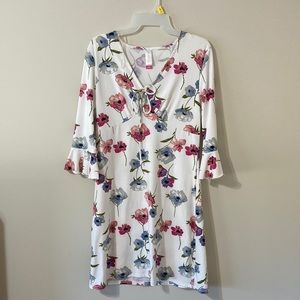 White floral dress (Please like only if interested to buy)